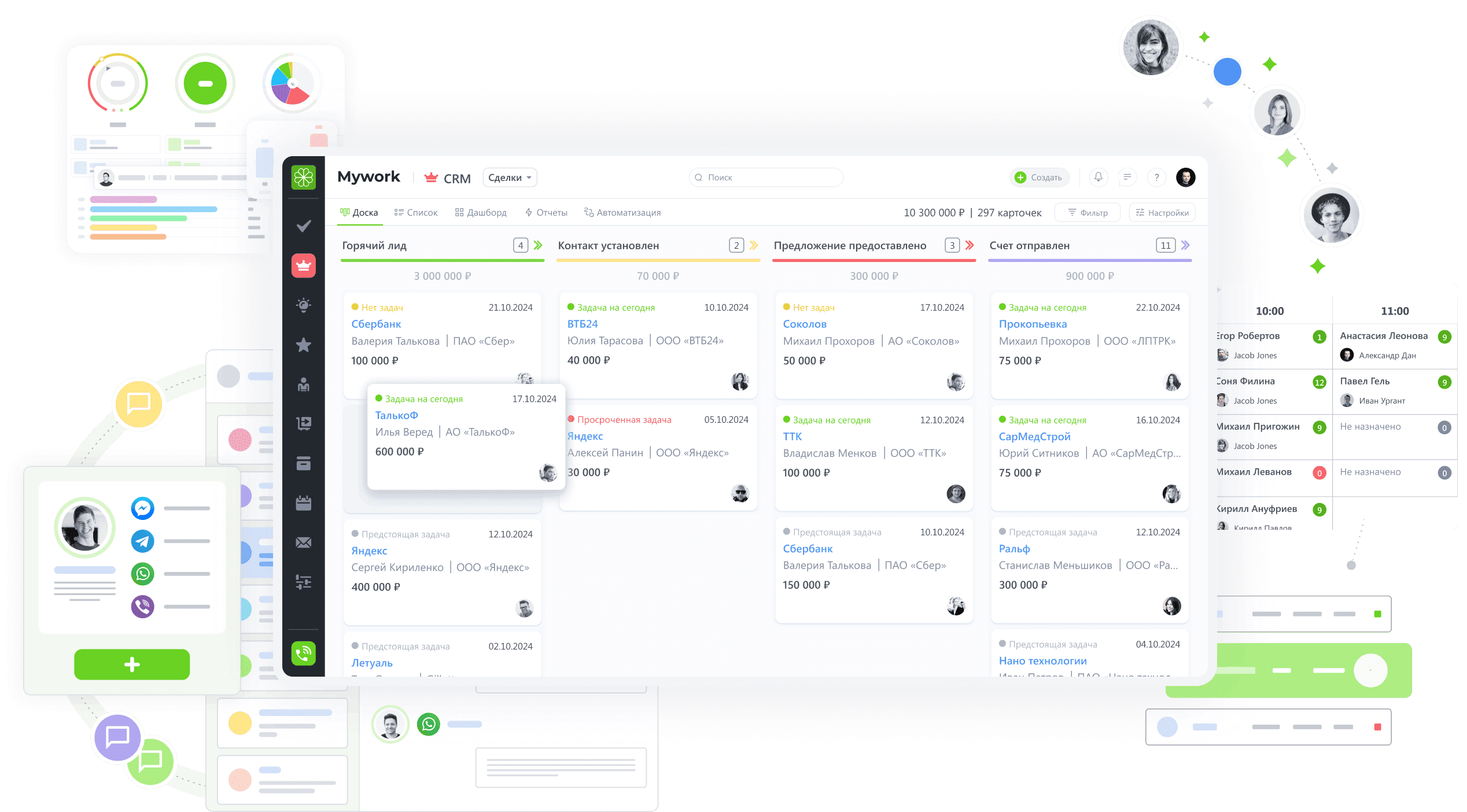 Управляйте продажами и проектами с Mywork